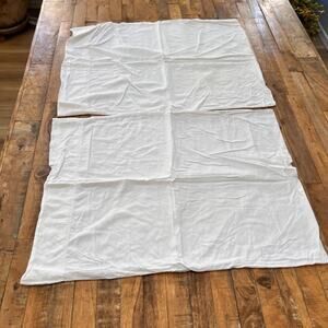 Copper Loom Set of Two Pillowcases White 100% Bamboo Fiber Standard